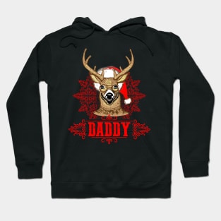 Christmas Deer Daddy Reindeer Father Hoodie